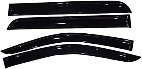 4 Stück Autofenster Windabweiser für Nissan Navara NP300 D23 2014-2018, Vorn Und Hinten Langlebiger Regenschutz Seitenfenster Luftabweiser, Fenster ZubehöR