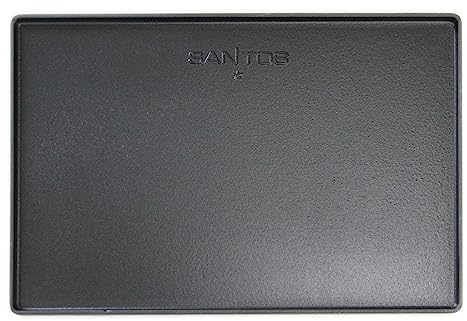 CHEFGASTRO Wende-Grillplatte Gusseisen für Santos S-Serie, 43 x 37,5 cm Plancha Pizzaplatte für Gasgrill