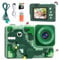 Kiztoys Kinder Kamera, 2,4 Zoll Digitalkamera Kinder, 1080P-HD Fotokamera Kinder, Dinosaurier Baubares DIY Selfie Kinderkamera mit 32GB Speicherkarte, Geschenk für 6+ Jahre Jungen Mädchen