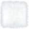 WLLHYF 36CM Quadratischer Kunstpelzteppich Kleiner Mini-Flauschiger Teppich Kissen Wohnzimmer Sofa Boden Stuhlabdeckung Sitzpolster Nagelmatte zum Fotografieren von Schmuck (Weiß, 36cm x 36cm)