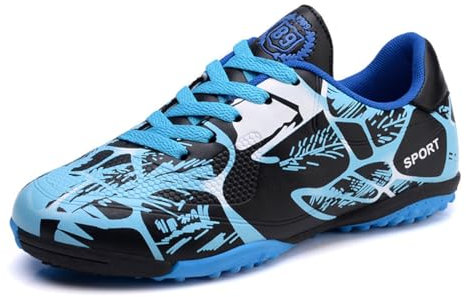 OLYSPM Botas de Futbol Botas Futbol Botas de Fútbol con Tacos de Goma,Transpirables y Antideslizantes,Zapatillas Futbol para Competición Profesional para Entrenamiento en Interior y Exterior