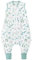 Chilsuessy Baby Sommerschlafsack mit Füßen 0.5 Tog Kleine Kinder Schlafsack mit Beinen Unwattiert 100% Baumwolle Schlafstrampler für Jungen und Mädchen, Pflanzen, 90cm/Baby Höhe 100-110cm