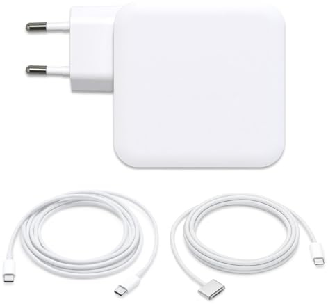 New Net - Alimentatore Caricatore Caricabatteria compatibile con Notebook Mac Book Pro 16 2023, Mac Book Pro 16 2021 [ 20V 5A 100W - Type-C/MagSafe 3]