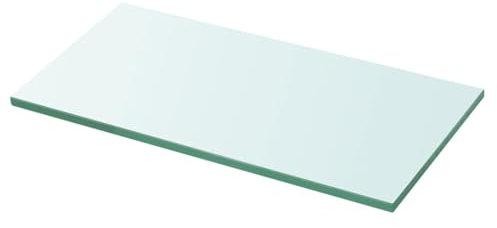 Kavolet 30x12 cm Glasboden Glasscheibe Glasplatte Glasregal Transparent Regalboden Glas Einlegeboden Glasablage für Badezimmer Wandregal Badablage 8 mm stärke