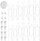 NQEUEPN 12pcs Plate Hangers for Wall, 6/8/10 Inch Invisible Spring Vertical Plate Holders W-Shaped Plate Hooks for Displaying Decorative Plates Antique Arts, Plate Dish Hanging Wires (Silver)