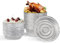Bandejas Desechables Redondas de Aluminio con Tapa -125 Moldes para Horno, Microondas, Congelador y Barbacoa - Recipientes de Aluminio Redondo para Reposteria y Conservación de Alimentos (1400 ml)