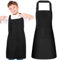 dusaniyali 2 Stück Kochschürze, Kinderschürze, Schürze für Jungen und Mädchen - Grillschürze, Malkittel für Kochen, Malen, Grillen