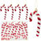 8Stck Glitzer Zuckerstangen Weihnachtsbaum Deko Rot Weiß,13×6 cm Zuckerstangen Deko Weihnachten Anhänger Christbaumschmuck Rot Weihnachtsbaumanhänger Zuckerdekor Weihnachtsdekoration Baumschmuck