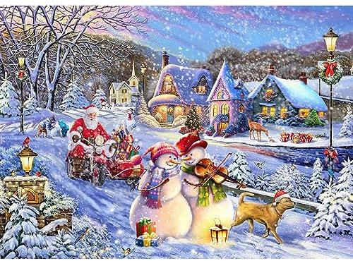 Christmas Jigsaw Puzzles for Adults 1000 Piece Christmas Puzzle for Adults 1000 Pieces Puzzle Paper Christmas Jigsaw Puzzles Family Holiday Puzzle