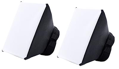 Angoily 3pcs Photography Softbox Portable Flash Diffuser Softbox Compatible for Dslr Camera Flash Accessories for Soft Light Photography Lighting Kit