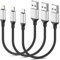 20CM iPhone Ladekabel Kurz, 3 Pack MFi Zertifiziert USB auf Lightning Kabel Kurz, iPhone Lade Kabel Schnellladekabel und Datenkabel für iPhone 14 13 12 11 Pro Max X XS XR 8 7 6 Plus SE - Schwarz