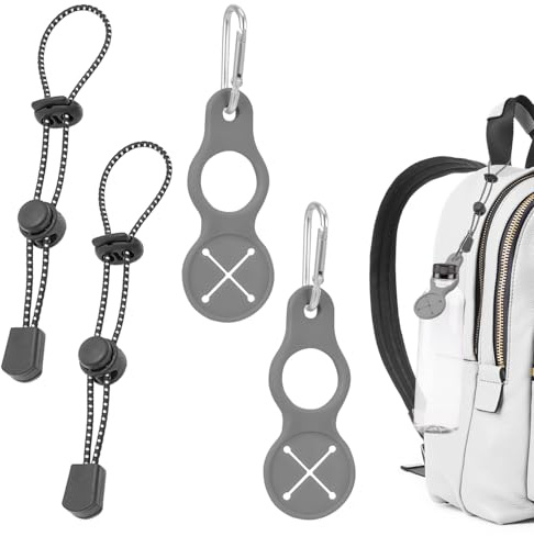 Silikon Flaschenhalter Set - 4er Pack Multifunktionale Karabinerhaken für Rucksack, Gürtel & Outdoor-Aktivitäten
