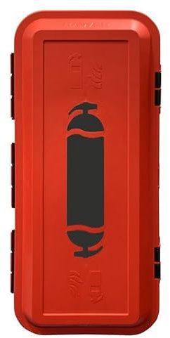 Armoire Extincteur Polypropylène 6-9, 9L/Kg Eau ou Poudre – Coffret extincteur - Résistante Chocs, UV, Poussière, Étanche – Fenêtre de Contrôle (6-9L Eau / 6-9kg Poudre)