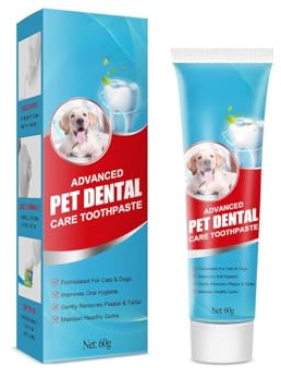 ​​Hunde- & Katzenzahnpasta (60g) – Formel zur Zahnsteinentfernung, frischen Atem & Mundpflege | Plaque & Zahnstein Kontrolle für gesunde Zähne & Zahnfleisch | Zahnhygiene für Haustiere