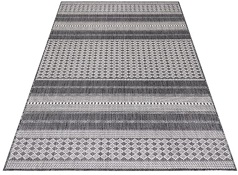 KADIMA DESIGN Balkonteppich Used-Look Vintage-Design Witterungsbeständig Waschbar Langlebig Strapazierfähig Beige 120x170 cm Küche Balkon Terrasse Oeko-TEX Fußbodenheizung geeignet | Como