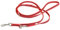 IDC Color & Gray verstellbare Leine mit Doppelkarabiner, 14 mm x 2,2 m, Rot-Grau