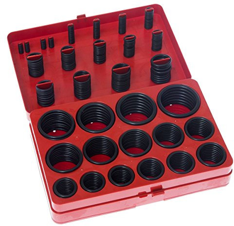 DollaTek 382PCS Verschiedene NBR O-Ring Set 30 Größen Nitril Gummi O-Ringe - Rot, Für Profi Sanitär, Luft, Gas, Automotive, Klempner, Reparaturen
