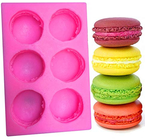 3d Macaron Moule en silicone pour fondant, Macaron Hamburger Moules, Moule à bougie, Moules à muffins, Moule à gâteau/décoration pour cupcakes, Chocolat, bonbons, polymère