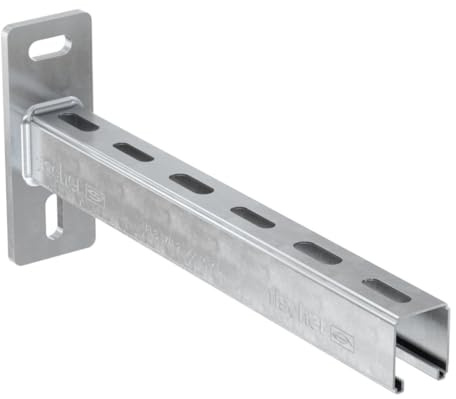 Fischer Schienensystem FLS Rohrhalterung 37/600mm - Feuerwiderstandsklasse R120, Stahl verzinkt - 5 Stück