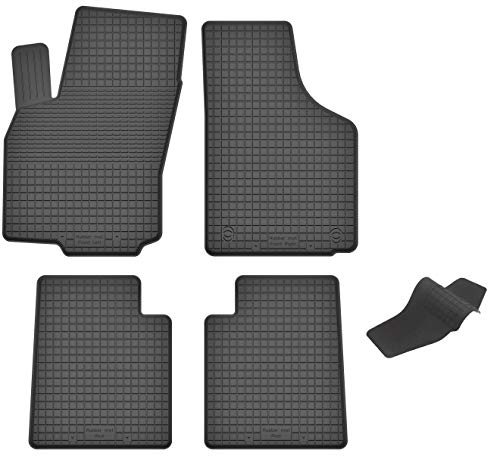 Gummimatten mit Tunnel kompatibel mit Renault TWINGO I (Bj. 1993-2006) ideal angepasst 5-Teile EIN Set