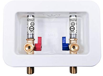 Dyconn Faucet Washing Machine Outlet Box with Water Hammer Arrestor MIP