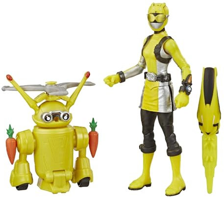 Power Rangers Hasbro Beast Morphers - Yellow Ranger & Morphin Jax Beastbot Action Figures (E8087)