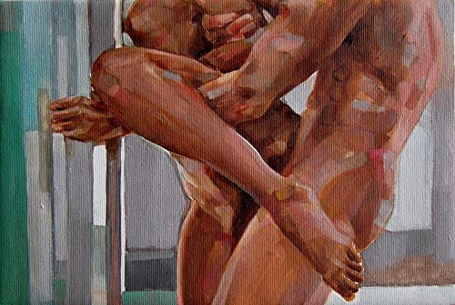 PAAANING Paint Number Kits Sexy Frau nackt mit Pinseln und Acrylpigment DIY Leinwand Malerei für Erwachsene Anfänger Stillleben