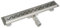 Acezanble Canaletta di Scarico Canalina per Doccia Acciaio Inox Sifone per Pavimento Rettangolare Per Bagno Griglia in Forma S 90cm