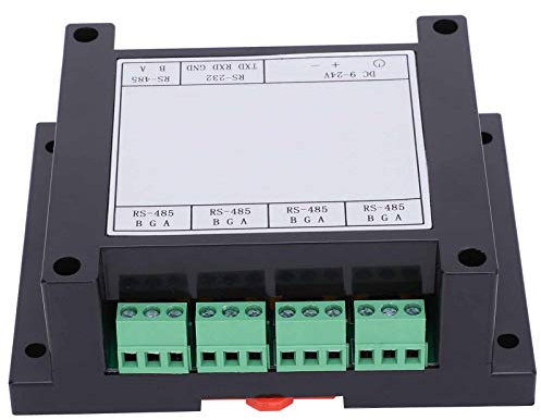 Repeater, 4-Kanal Fotoelektrischem isoliertem Modul Hub Split Splitter, 9-24 V, isolierte Optokopplerplatine in Industriequalität, Übertragungsrate von 115,2 Kbit/s