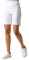 Roman Originals Stretch Shorts for Women UK Ladies Pull On Turned Hem Cut Off Bengaline Mom Boyfriend Boy Denim Casual Cropped Pants Capri Slim Fit Turn Up Summer Crops Mother - White - Size 22