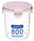 Cereal Storage Containers,4-Side Locks airtight Storage Boxes ,Practical Cereal Dispenser with Lids, Airtight Food Storage Containers,Leak-proof, BPA Free Cereal Dispenser for Rice, Flour, Pink, M