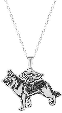southbankstore Deutscher Schäferhund, Halskette mit Herzanhänger, Windhund, Gedenkgeschenk