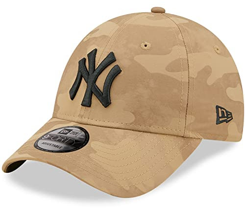 New Era 9Forty Strapback Cap - New York Yankee wheat camo