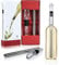 Wine Cooler Stick - Wine Bottle Chiller Stick with Pourer, Stainless Steel Wine Cooler Stick Set Wine Chill Rod Easy to Use for Pro Bartender Making and Wine Lover - Gift Idea