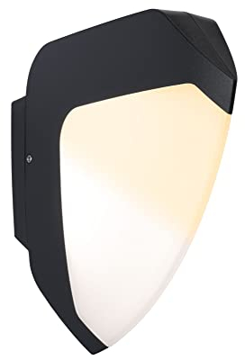 Paulmann 94516 LED Außenleuchte Wandleuchte Ikosea seewasserresistent IP44 Dämmerungs-/Bewegungssenso Warmweiß Outdoor 3000K