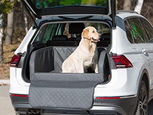 Hundeautositz, Hundedecke Auto Vordersitz/Rückbank, Transportbox Katze, Hundebox, Hundekorb, Hundegeschirr, Hundebett, Hundekörbchen (Graphit Skaj, (2) 100x80x39 cm)