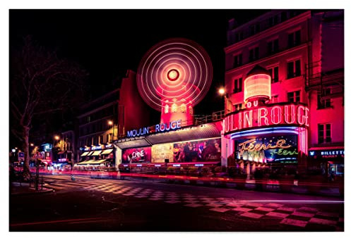 artboxONE Poster 30x20 cm Städte Moulin Rouge - Bild Moulin Rouge Frankreich französisch