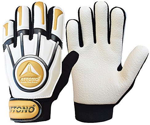 ATTONO Kinder Torwarthandschuhe Safe Defence Junior Torwart Handschuhe (6)