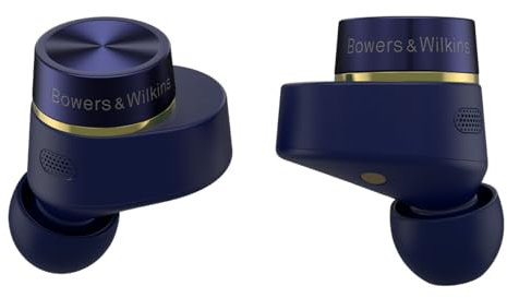 Bowers & Wilkins Pi7 S2 (anno modello 2023) Cuffie wireless True Wireless Cancelling con Bluetooth, aptX, cancellazione attiva del rumore (ANC) e microfoni integrati, blu mezzanotte