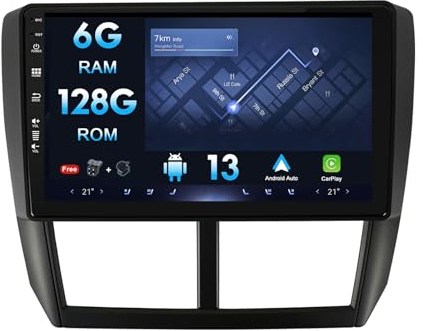 MISONDA 9 Zoll Touchscreen 1080P Android 14 Autoradio für Subaru Foreste/Impreza WRX 2008–2014 GPS – 6G+128G – Rückfahrkamera – unterstützt DAB/Lenkradsteuerung/WiFi/BT/Mirrorlink/AUX