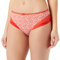 DIM Generous Classique x1 Culotte Femme, Rouge à Fleurs Blanches, 3XL