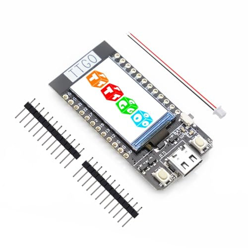 APKLVSR T-Display ESP WiFi y Placa de Desarrollo del módulo Bluetooth LCD de 1.14 Pulgadas para Arduino