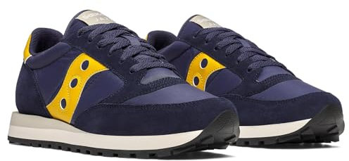 Saucony Jazz Original Herren-Sneaker, Marineblau/Senffarben, 42.5 EU