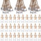 30 PCS 8 ml Hanging Car Air Freshener Diffuser - Cylindrical Shape Empty Clear Glass Essential Diffuser Bottle for Car, Home, Office, Perfume Decor