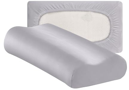 Traumschloss Flex-Kissenbezug für Nackenstützkissen- (30x50-40x70), Farbe:Silber