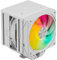 upHere gaming UE2TC6 White ARGB CPU Air Cooler, Dual-Tower 6×Ф6mm Heatpipes CPU Cooler, PWM 120mm Fan Computer Cooling, TDP 265W, Intel LGA 1851/1700/2011/2066(X79/X99), AMD AM5/AM4(155mm in Height)