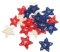 CORHAD 24st Rattan-Ornamente Mini-rattansterne Rattan-Sterne-Dekoration Patriotische Rattansterne Partyschmuck Hängende Sternverzierungen Rattan Gewebter Fünfzackiger Stern Korbsternball