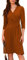 GRACE KARIN Damen Klassisches Midikleid Langarm V-Ausschnitt Pulloverkleid Elegantes Knielanges Herbstkleid Lässiges Herbst Winter Midikleid Braun L