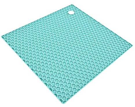 PAMINGONO Heating Pad for Cooking Heat Insulation Pad Kitchen Non-slip Square Mat Kitchen Pot Holder Silicone Material Random Color