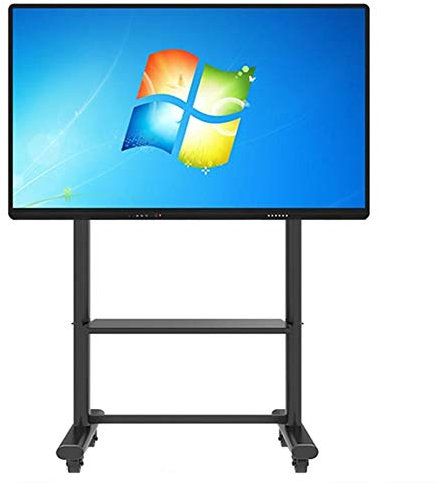 IUBGFTO TV Stands Ultra Heavy Duty Mobile 55 to 95 Inch for Flat Screens, Rolling TV Cart Mount with Locking Wheels, Max Load 150 Kg Beautiful Scenery